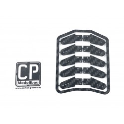 10 St. 13 mm Carbon Ruderhörner