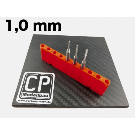 1,0 mm VHM-Fräser mit Diamantverzahnung