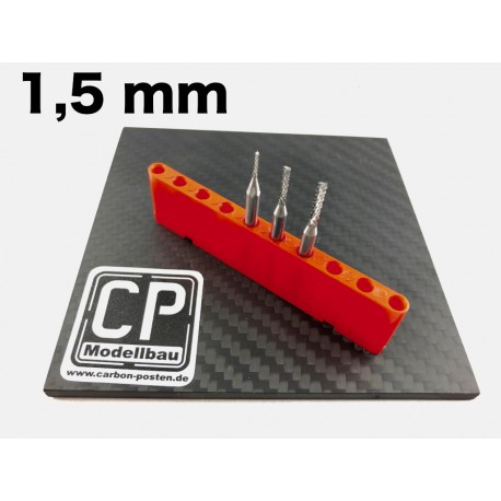 1,5 mm VHM-Fräser mit Diamantverzahnung