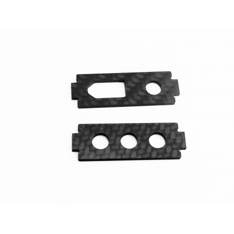 2mm Carbonhalteplatten für XT60 und TX Antenne (2 Stück)